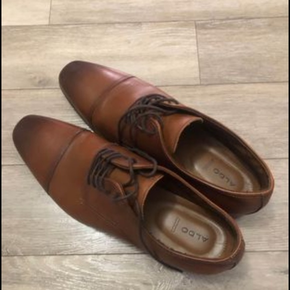 Brown Leather Also Men’s Shoes - Picture 2 of 3